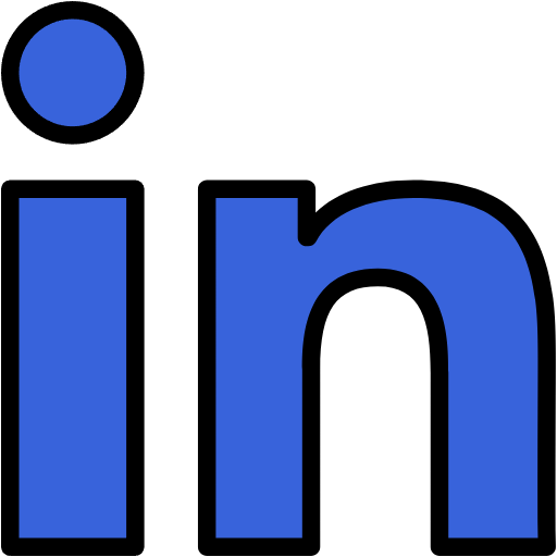 Free LinkedIn icon lineal-color style