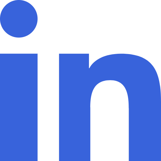Free LinkedIn icon flat style