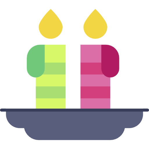 Free Candle icon flat style