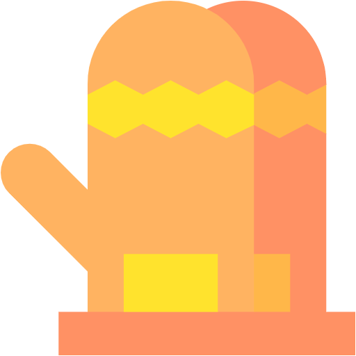 Free Mitts icon flat style