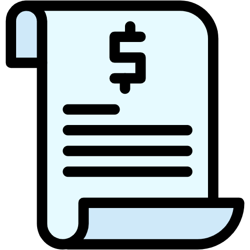 Free Invoice icon Lineal Color style