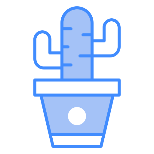 Free Cactus icon two-color style