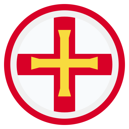 Free Guernsey icon flat style