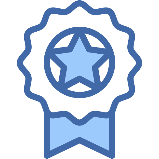 Free Badge icon two-color style