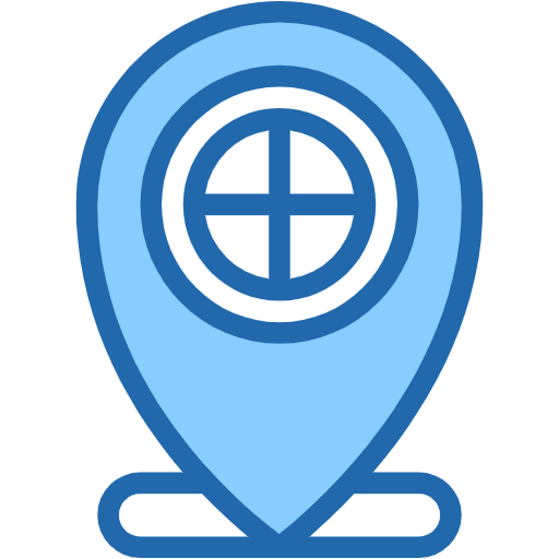 Free Gps icon two-color style