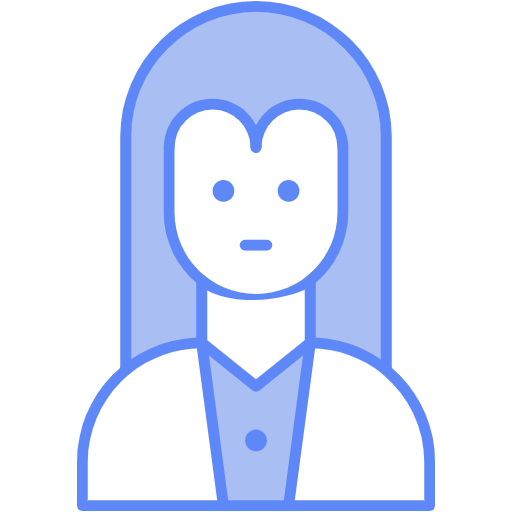 Free Female icon two-color style