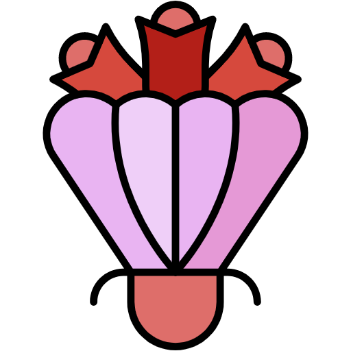 Free Bouquet icon lineal-color style