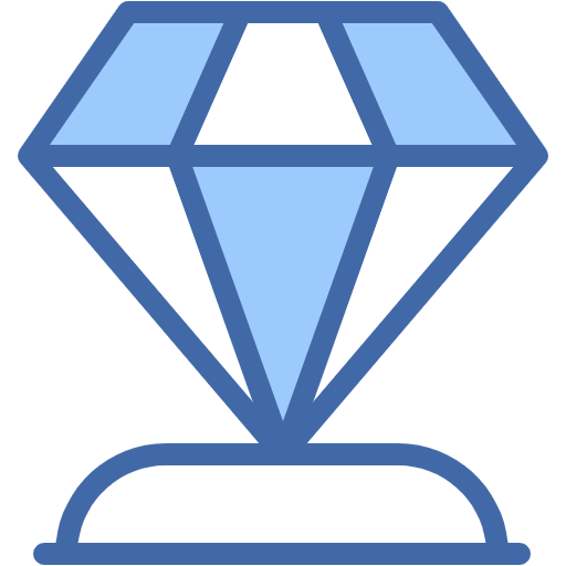 Free Diamond icon two-color style