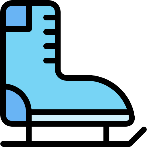 Free Ice Skate Shoe icon lineal-color style