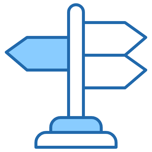 Free Directions icon two-color style