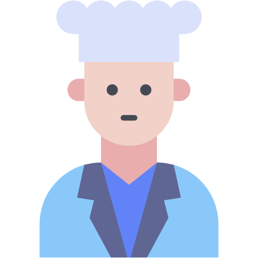 Free Chef icon flat style