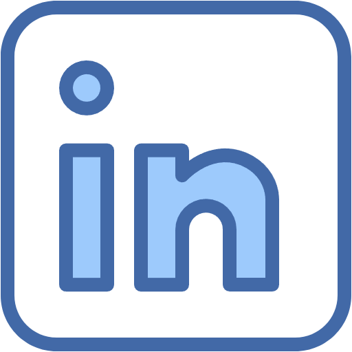 Free LinkedIn icon two-color style