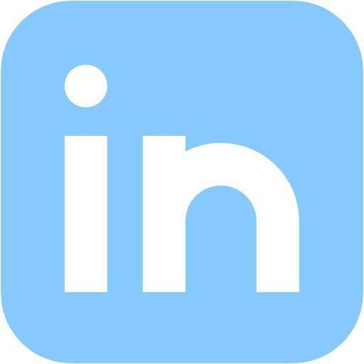 Free Linkedin icon two-color style