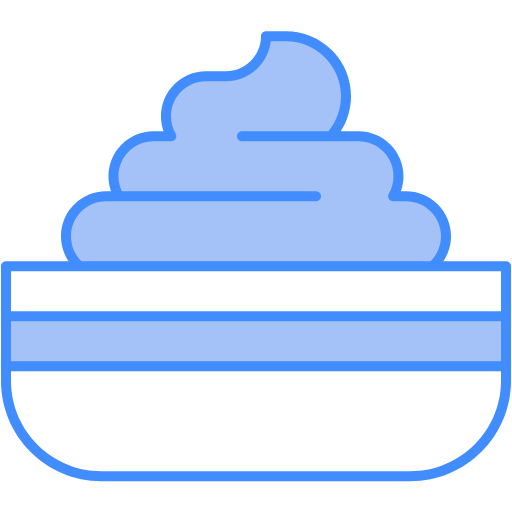 Free cream container icon two-color style