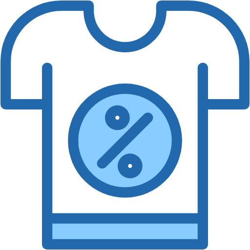 Free Discount Shirt icon two-color style