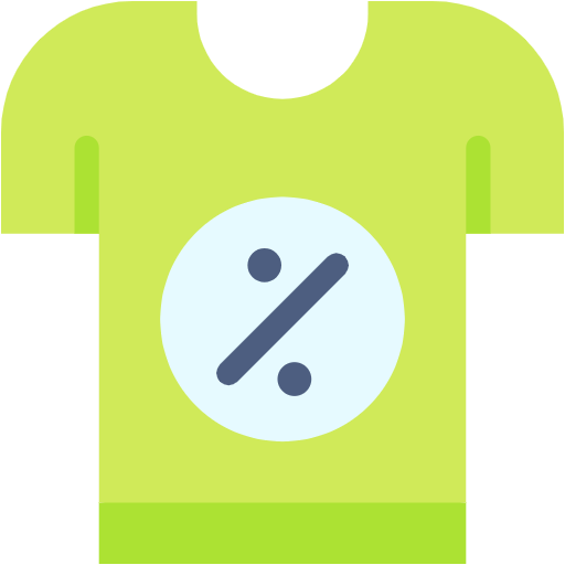 Free Discount Shirt icon Flat style