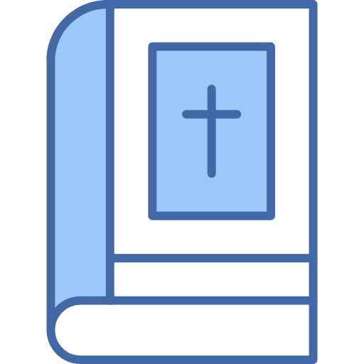 Free Bible icon two-color style