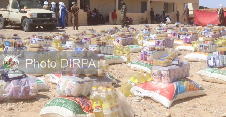 Distribution d’Aides Alimentaires par la Transition Militaire au Mali