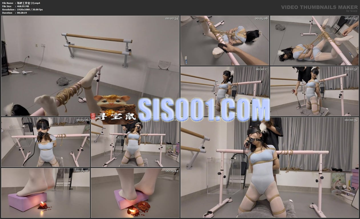 ㊙【SM调教】【海砂工作室】献身的少女_一镜到底极限柔韧驷马折叠⑩10V 配图8