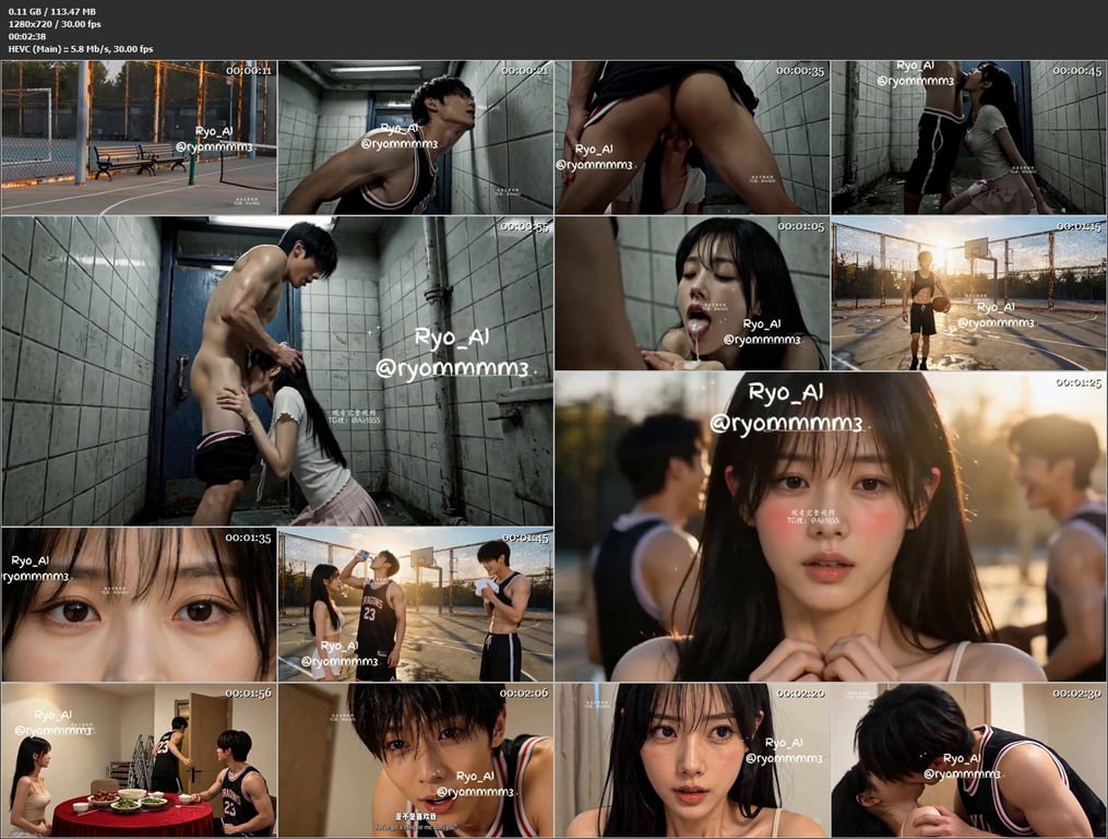【AI短剧】《成为男友兄弟的母畜》EP1-6集，校园情侣恋爱，白月光却勾搭男友兄 配图10