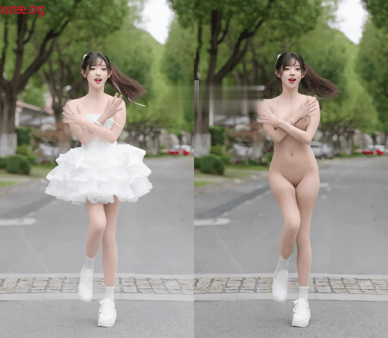 【AI脱衣】网红美女脱衣系列MyMy麦麦女团现役小偶像愃氺 配图6