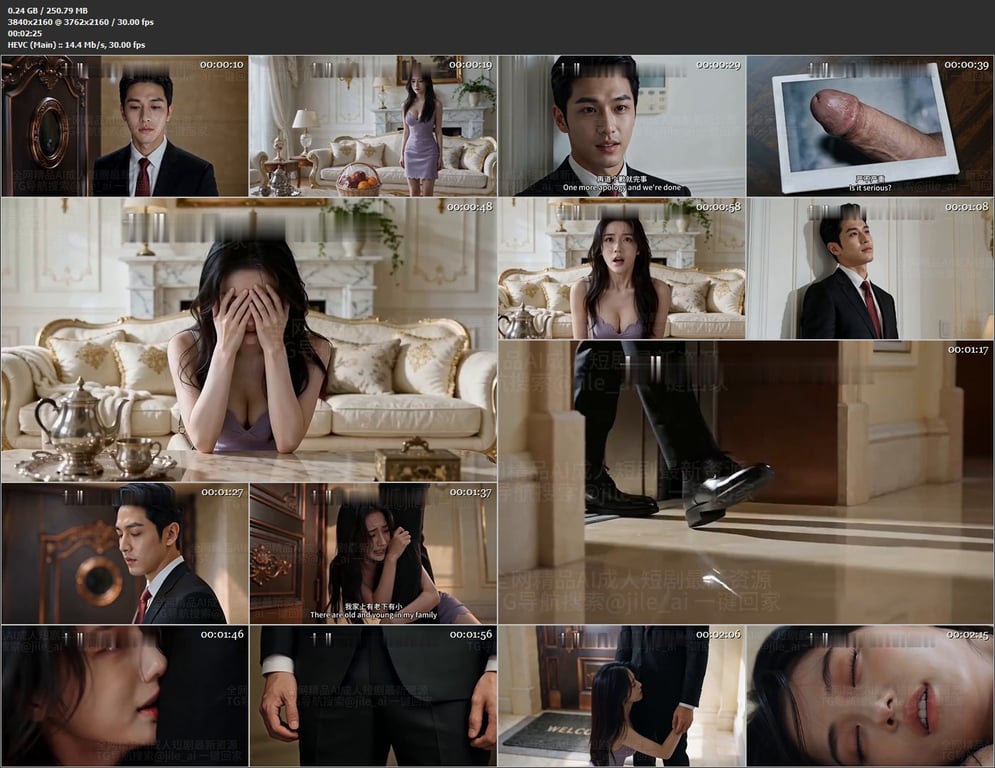 【AI短剧】《醉后走错的浴室》EP1-2集，她居然突然让我重振雄风热吻，正爽的时 配图6