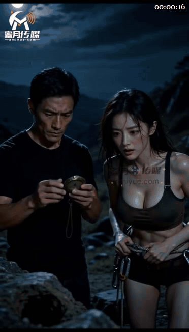 【AI短剧】《大屌神墓：极乐无边》EP1-3集，为寻传说中的大屌墓宝物深入墓门机 配图2