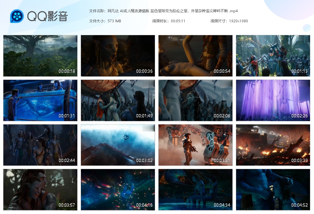 【AI脱衣】魔改电影《阿凡达》成人魔改激情版 蓝色星球变为乱伦之星，外星杂种滥交 配图7