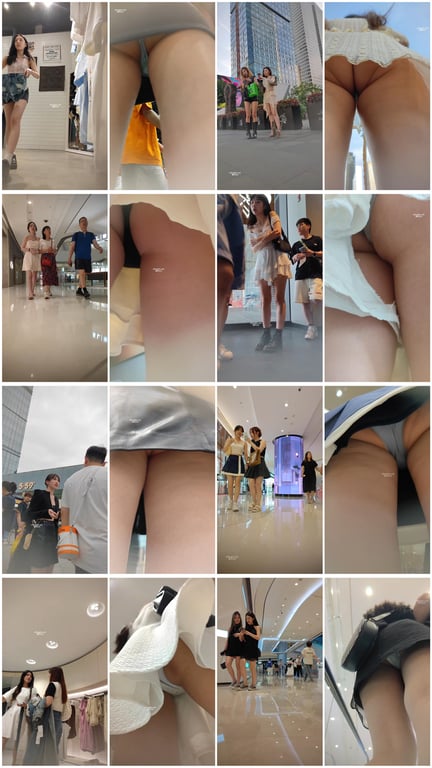 精品推荐步行街拍抄底大神『KXCD』系列合集第8季20V 专挑年轻好看质量高的小 配图3