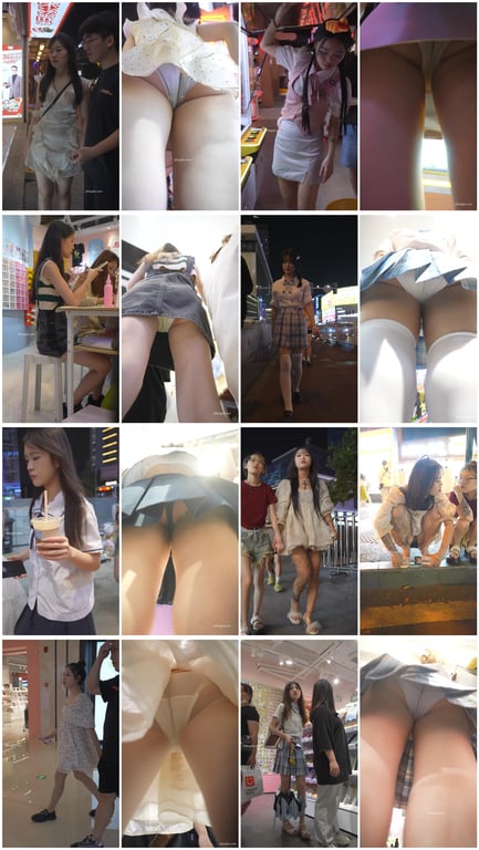 极致诱惑超清画质『BCbananacat』街拍合集第1季20V 抄底高颜值嫩妹御 配图3