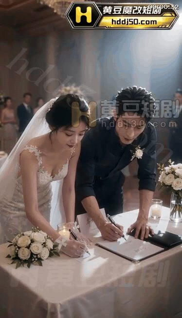 【AI短剧】《共享逼时代》EP8集，新娘婚礼当天想要放纵一下，于是仪式正式开始之 配图1