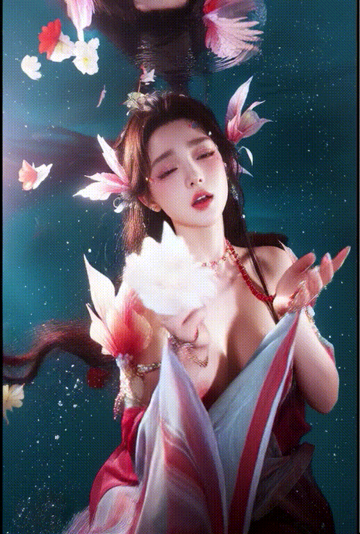 【AI脱衣】彭小苒（极力推荐！）渴望爱情的水下人鱼公主——性爱篇 纯净版！ 配图5