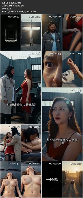 【AI短剧】《铁拳林峰》EP1-5集,一代宗师力王刚出狱，憋不住直接扯掉裙子狂舔 配图11