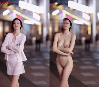 【AI脱衣】网红美女脱衣系列牛牛67（第二弹）长腿甜美车模愃氺 配图3