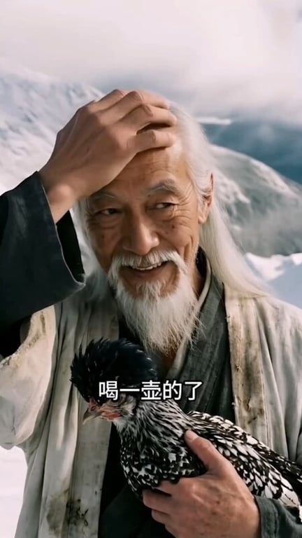 【AI短剧】『长生录：从侄女上门求丹开始长生』第34-35集 猥琐老头与同门师妹 配图13