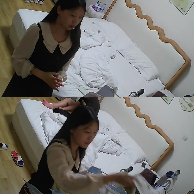 乐橙酒店多日激情偷拍眼睛婊换穿多套情趣衣与微胖男友狂野play（9V） 配图10