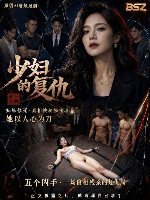 【AI短剧】《少妇的复仇》第1集 妹妹惨死·真相被权势掩埋,她以人心为刀，正义缺 配图1