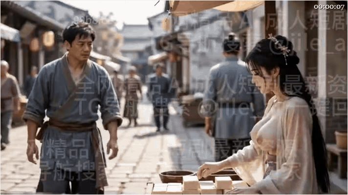 【AI短剧】《潘淫莲豆腐坊》EP1,3-5,7-12上下集，买豆腐送吃潘金莲的大 配图7