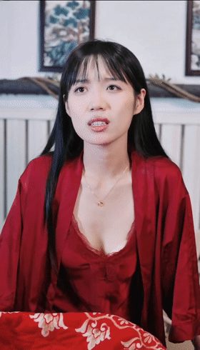 【AI脱衣】魔改短剧《破咒师》第9集 我躲在苏青姐被窝里  当着她镇长爹面前舔逼 配图2