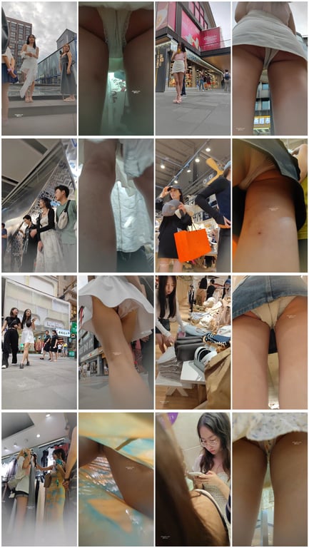 极致诱惑！KXCD街拍抄底神级第10季20V 精选年轻高颜值优质小姐姐 视觉禁忌 配图3