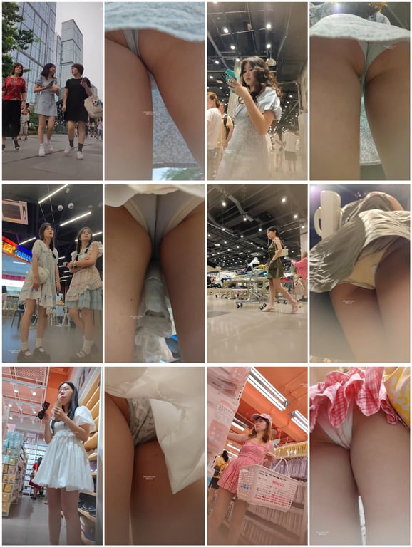 精品推荐步行街拍抄底大神『KXCD』系列合集第9季20V 专挑年轻好看质量高的小 配图4