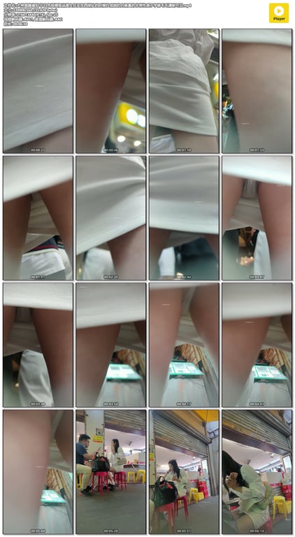 大神尾随偷拍白色短裙极品美女在买东西排队的时候抄底她的内裤真的非常性感丁字裤毛毛 配图7
