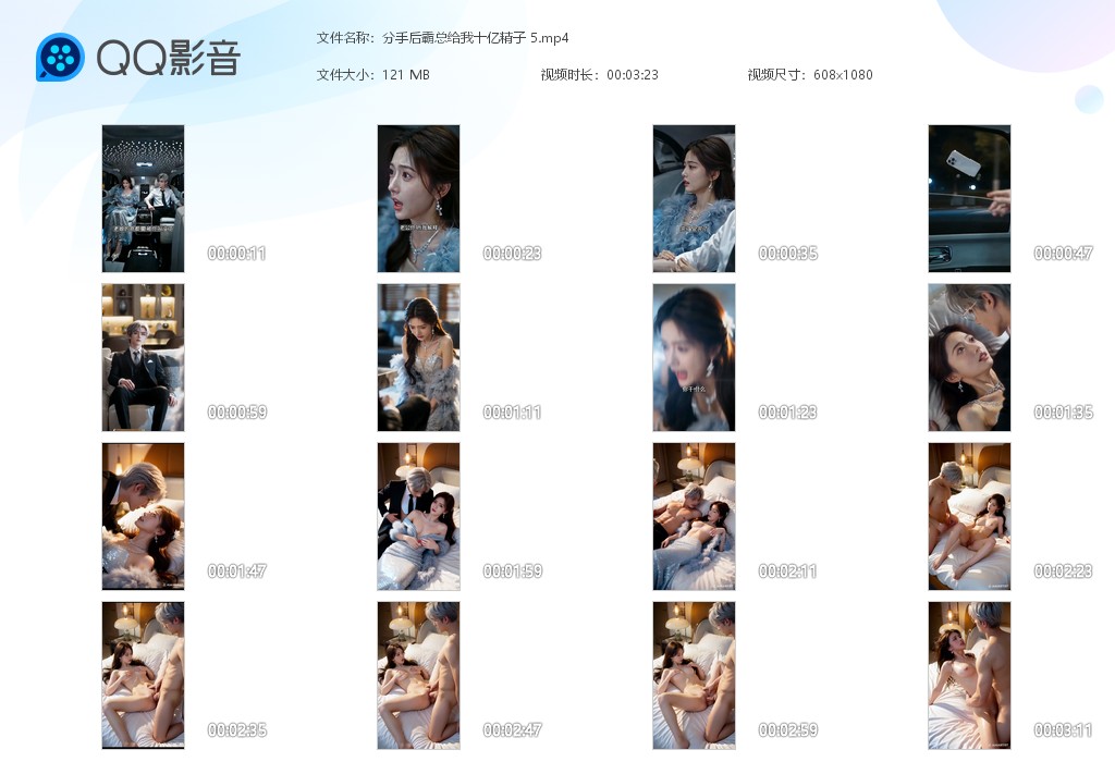 【AI魔改短剧】《分手后霸总给我十亿精子》第1-5集甜宠剧改编，哈哈哈！ 配图7