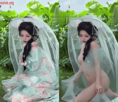 【AI脱衣】网红美女脱衣系列我不叫龙虾甜美小美女_第四弹（写真篇）氺 配图7