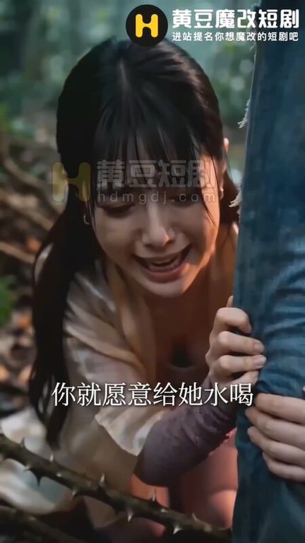 【AI短剧】『荒岛美女劫』第3集 白洁儿奉献肉身主动吸吮肉棒祈求食物！ 配图14