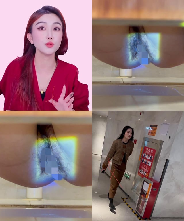 三月最新流出 厕拍大神手持闯拍商场女厕打灯偷拍手机对焦美女尿尿清晰展示鲍鱼菊花（ 配图10