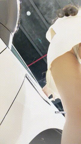 【mccd】车展极致诱惑！一箭双雕肉丝前台双飞，斑点小内裤勾人，CD175大长腿 配图5