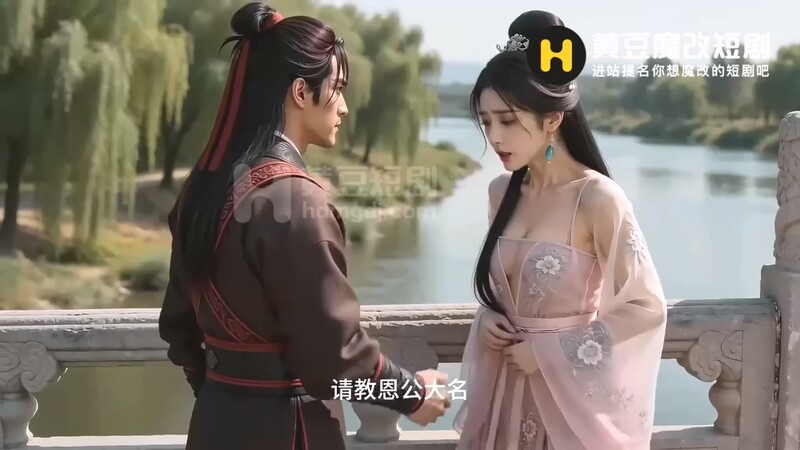 【AI短剧】『群芳谱』全3集 江湖游侠英雄救美以身相许！ 配图31