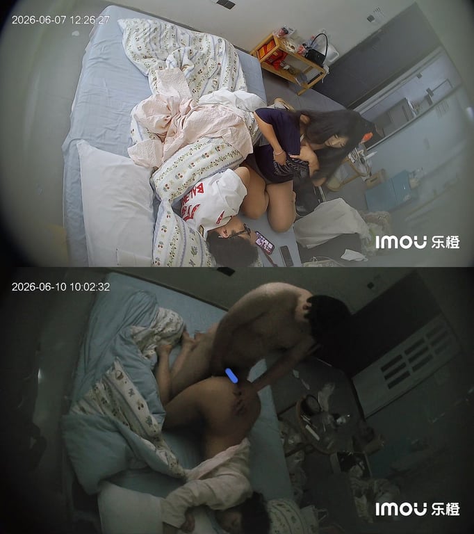6-7流出乐橙酒店偷拍可爱娃娃脸女孩黑丝不满意换上小白袜多次和男友做爱 配图13