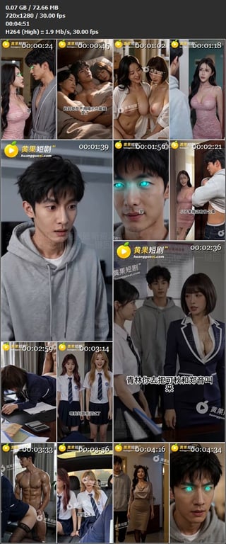 【AI短剧】《神瞳觉醒》EP1-12集，仅仅一次对视，身边端庄温柔的所有女人竟成 配图20
